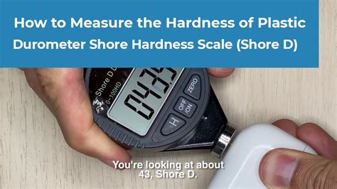 how to measure shore hardness